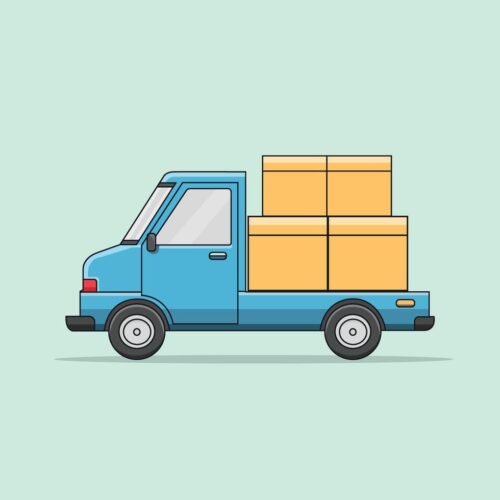 delivery-truck-with-boxes-illustration-vector